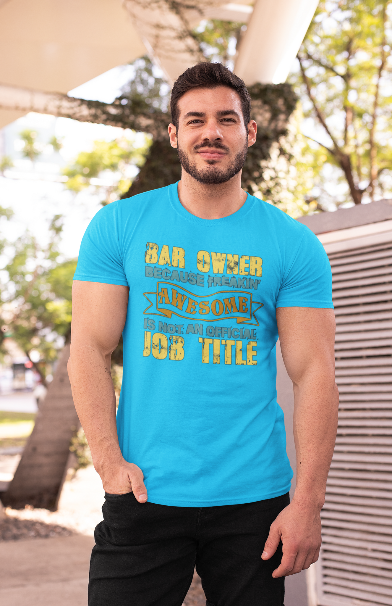 BAR OWNER Because Freakin Awesome Is Not A Job Title T-shirt