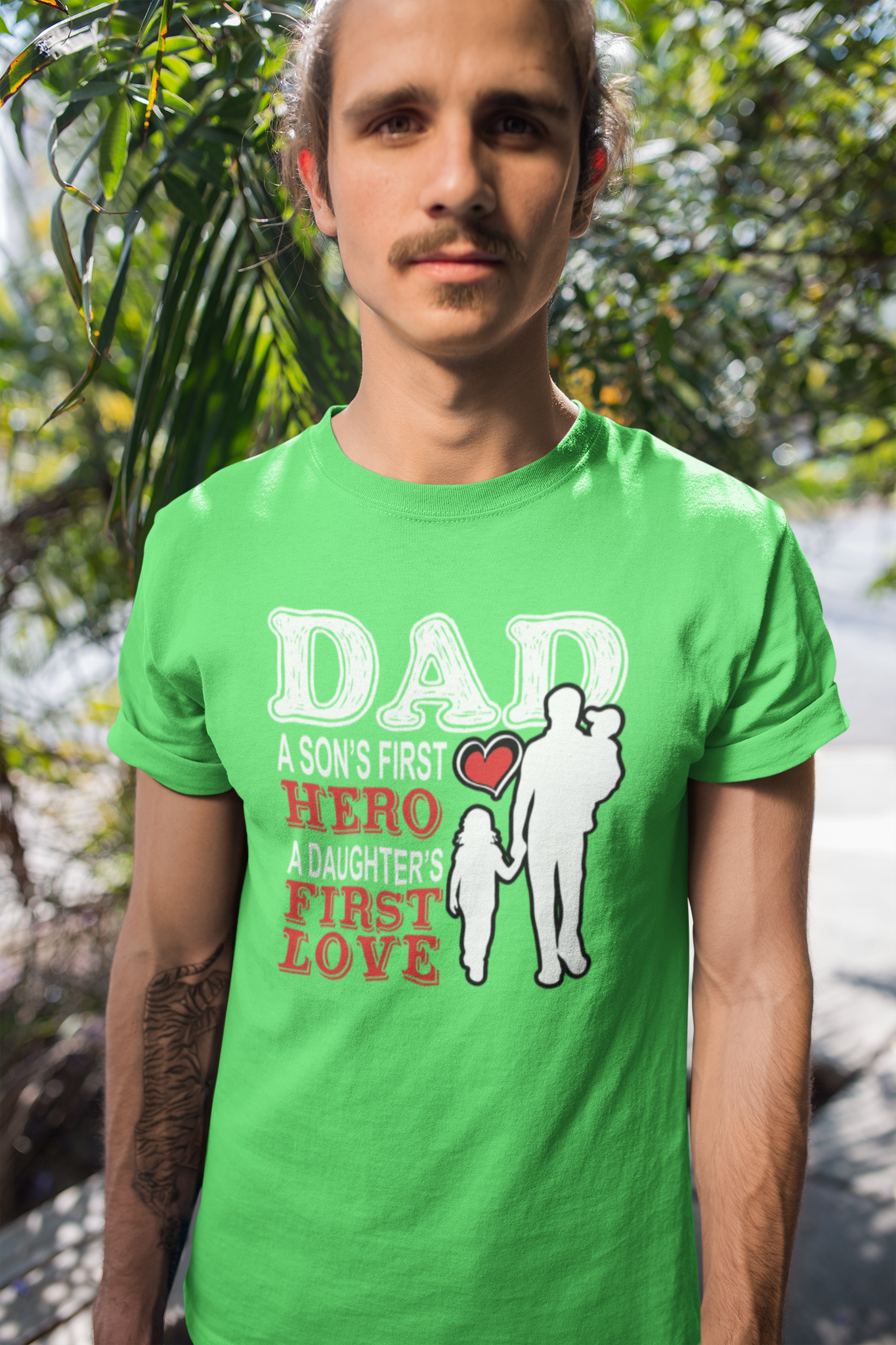 Dad sons first hero daughter first love T-shirt