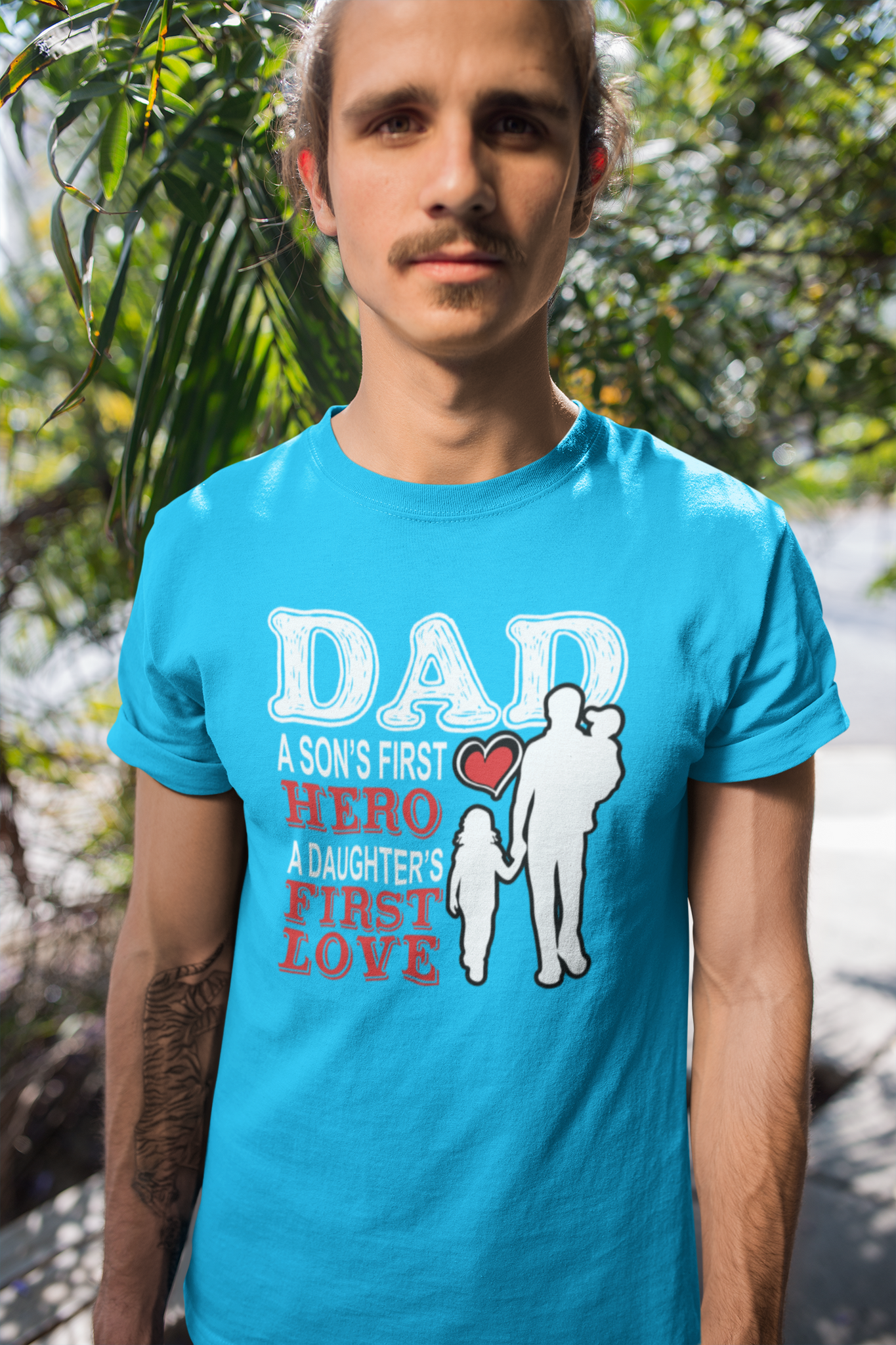 Dad sons first hero daughter first love T-shirt