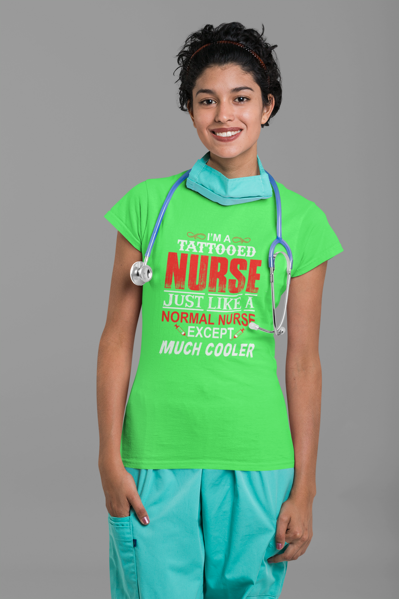 I Am Tattoed Nurse T-shirt