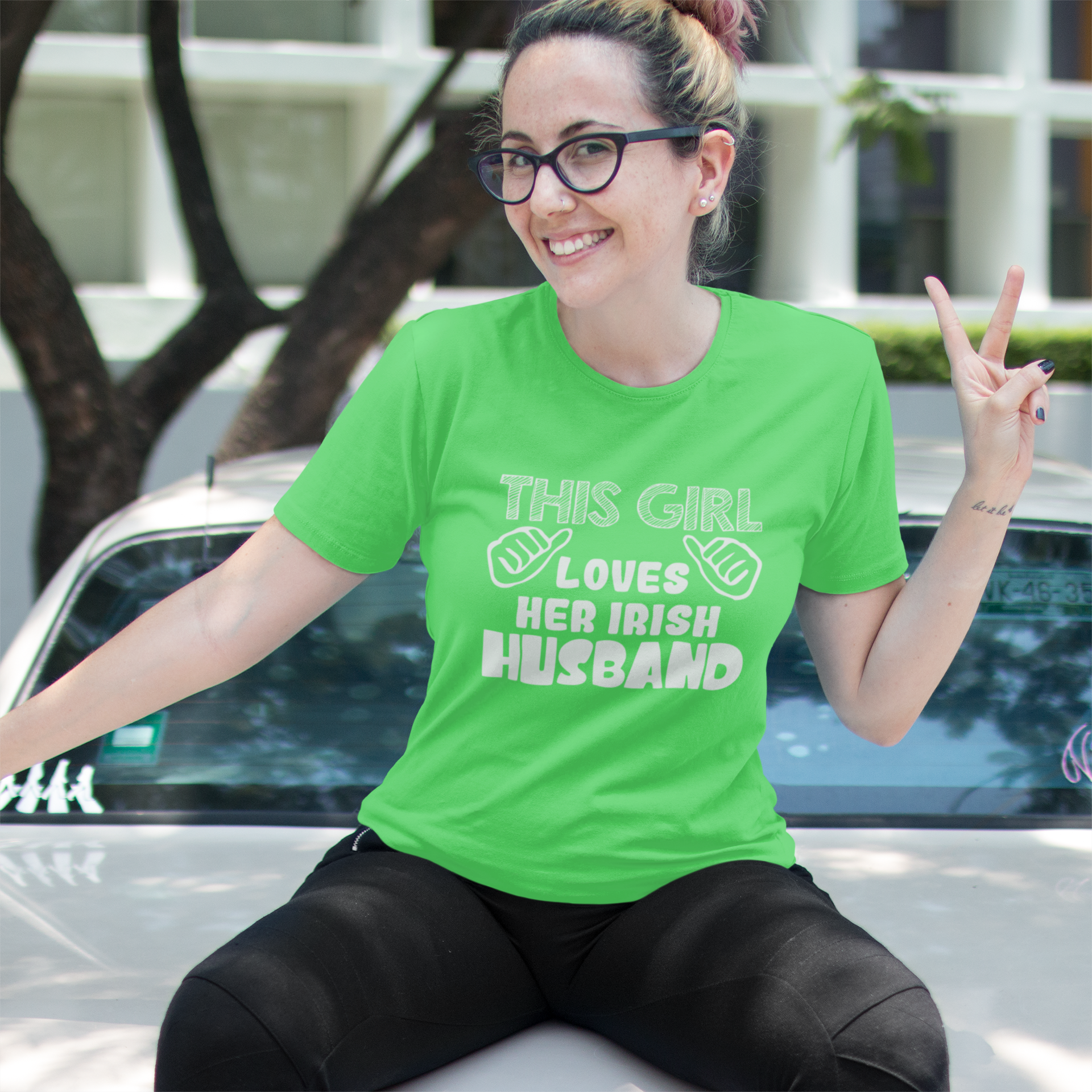 This Girl Loves Her Irish Husband T-shirt
