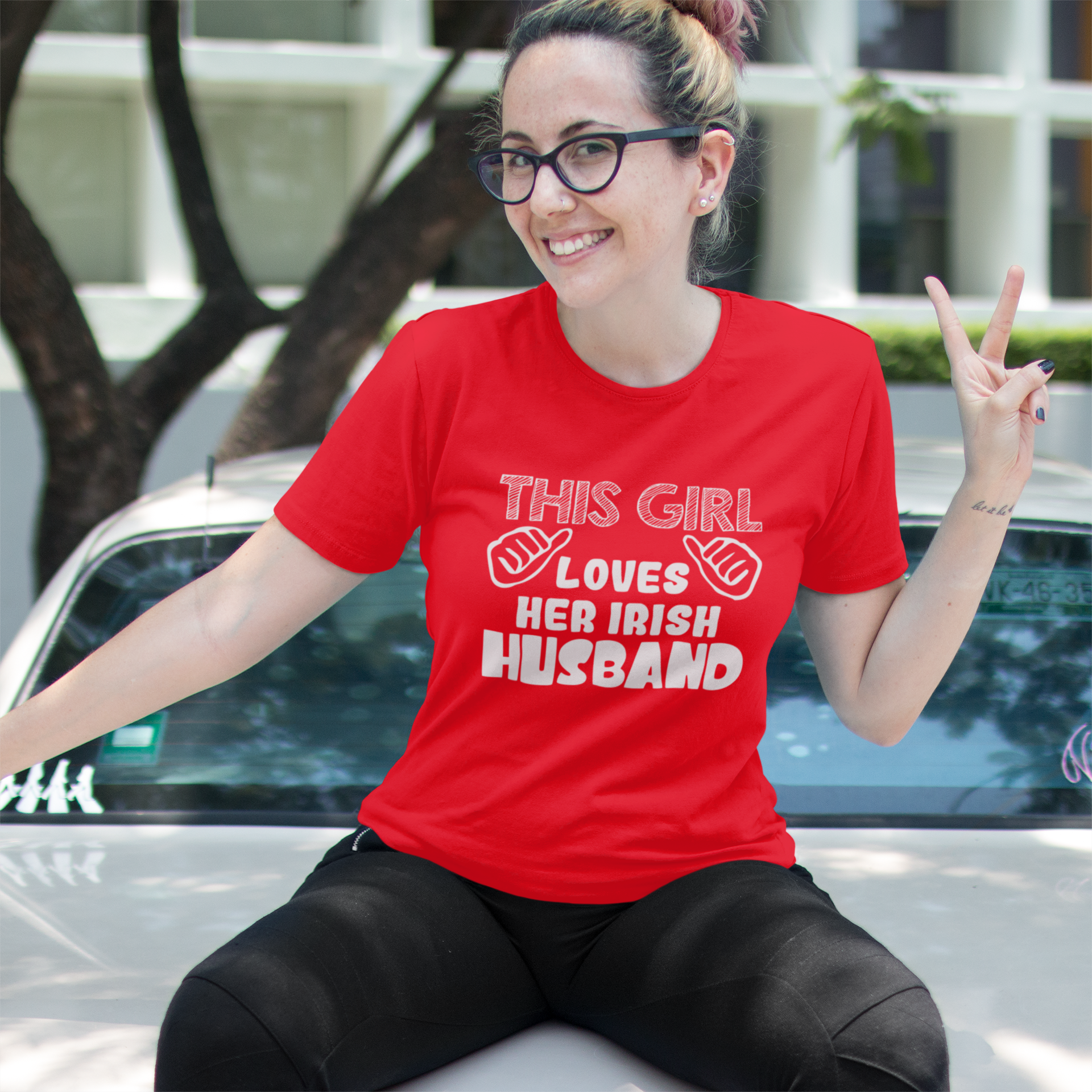 This Girl Loves Her Irish Husband T-shirt